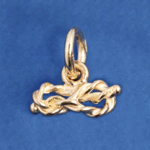 ciondolo massonico nodo d'amore piccolo in oro giallo